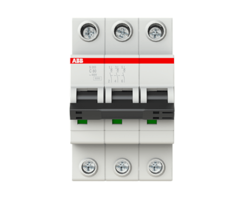 Disjuntor Mini Tripolar 32A 230/400VCA Curva K 6KA S203K32 ABB