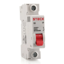Disjuntor Mini Monopolar 6A Curva C 10KA SDA61C06 Steck