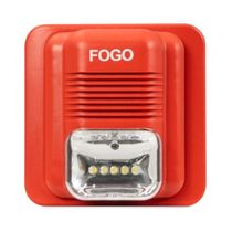 Sinalizador Audiovisual Alarme 20/30Vcc Led Vermelho Ip20 31207 Segurimax