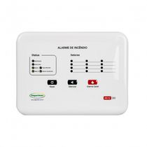 Central Alarme Incêndio Convencional Bivolt Bateria 24V 27868 Segurimax
