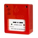Acionador Manual Com Sirene 12/24V Sistema Alarme 27706 Segurimax