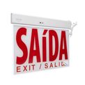 Luminária Sinal Emergência 24 LEDs Saída Abs Vermelho Bivolt 30709 Segurimax