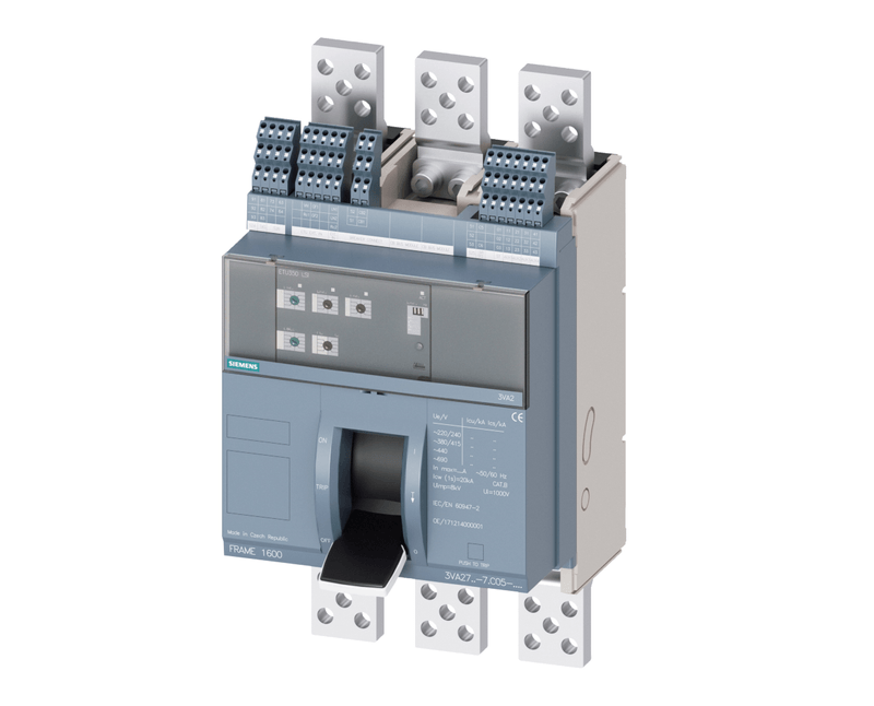 Disjuntor Cx Mold Tripolar 415V 1600A 55Ka 3VA27165AC050AA0