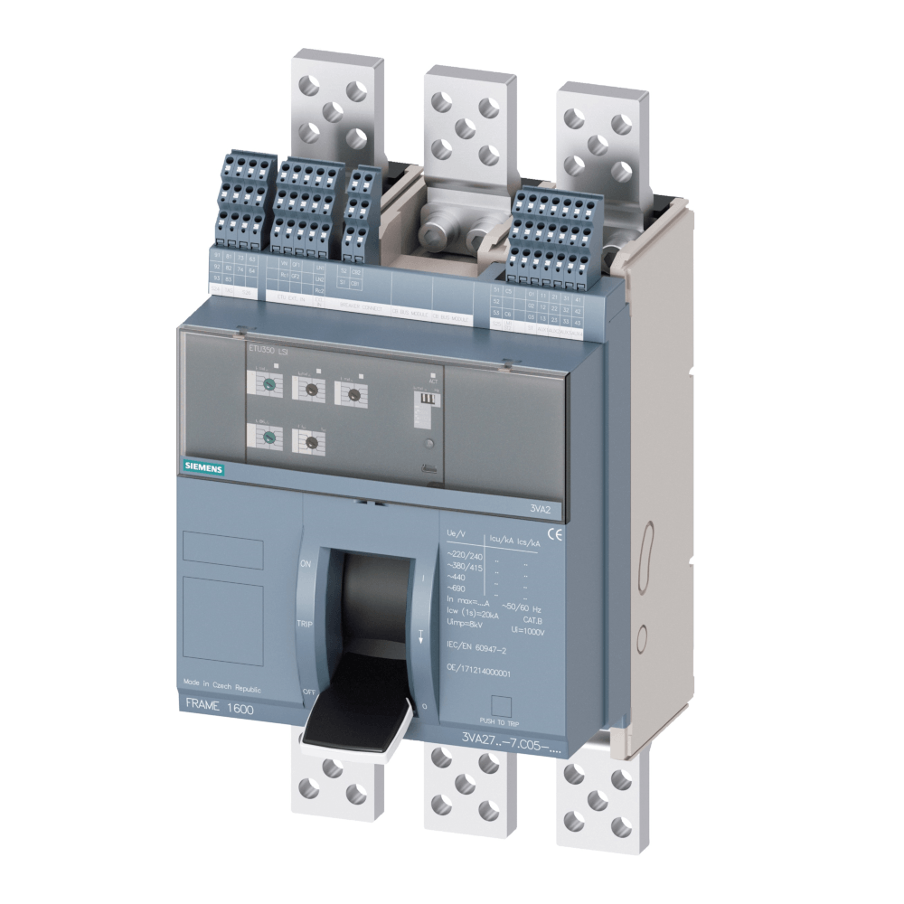 ＰＲＤ ＴＳ７ Disjuntor Cx Mold Tripolar 415V 1600A 55Ka 3VA27165AC050AA0