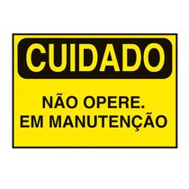 Placa Sinal Al Cuidado Nao Opere Manut Am Pt C1095F Brady