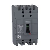 Disjuntor Caixa Moldada Tripolar Termomagnético Fixo 690VCA 75A 75A 25KA EZC100N3075 Schneider