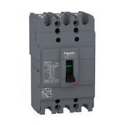 Disjuntor Caixa Moldada Tripolar Termomagnético Fixo 690VCA 75A 75A 25KA EZC100N3075 Schneider