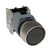 Botão Pulsador Redondo Preto 22Mm 1Na Sem Grav Momentaneo 3Sb71300Ab Siemens