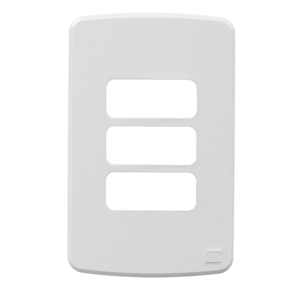 Placa Modulo 3 Postos 4X2 Branco Klin 13327776 WEG - Dimensional