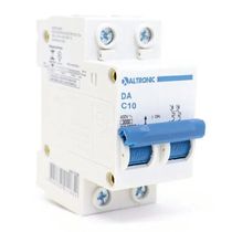 Disjuntor Mini Bipolar 10A 220/400VCA C 3KA Da3C 5Da3C210A Altronic