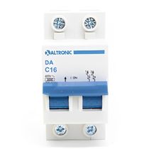 Disjuntor Mini Bipolar Curva C 3KA 16A 5DA3C216A Altronic