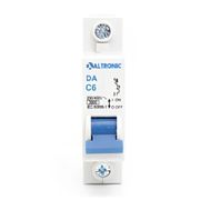Disjuntor Mini Monopolar 6A 230 400V Curva C 3KA 5DA3C106A Altronic