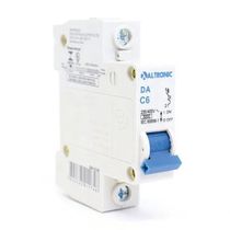 Disjuntor Mini Monopolar 6A 230 400V Curva C 3KA 5DA3C106A Altronic