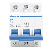 Disjuntor Mini Tripolar Curva C 3KA 10A 5DA3C3010A Altronic