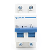 Disjuntor Mini Bipolar 6A 230 400V Curva C 3KA 5DA3C206A Altronic