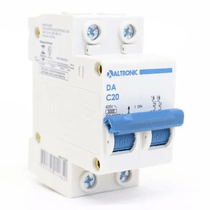 Disjuntor Mini Bipolar 20A 220/400VCA C 3KA Da3C 5Da3C220A Altronic