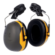 Protetor Concha Acoplável Capacete Preto e Amarelo 20DB X2P3E HB004618268 3M
