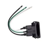 Módulo Tomada 1 Módulo Preto 2P+T 10A 250V Com Rab TPA23E6F10A Margirius