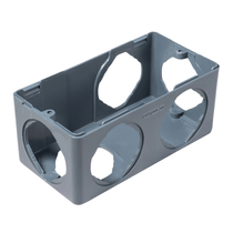 Condulete Não Metálico Multiplo PVC L 1/2  3/4" Cinza Sem Tampa 6 (Saídas) E017200020 Wetzel