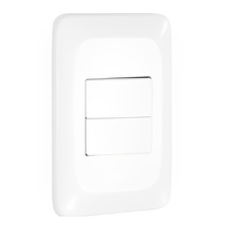 Interruptor Embutir 2 Postos Branco 250V 10A Com Placa 4x2 Pop LGX101 Pial Legrand