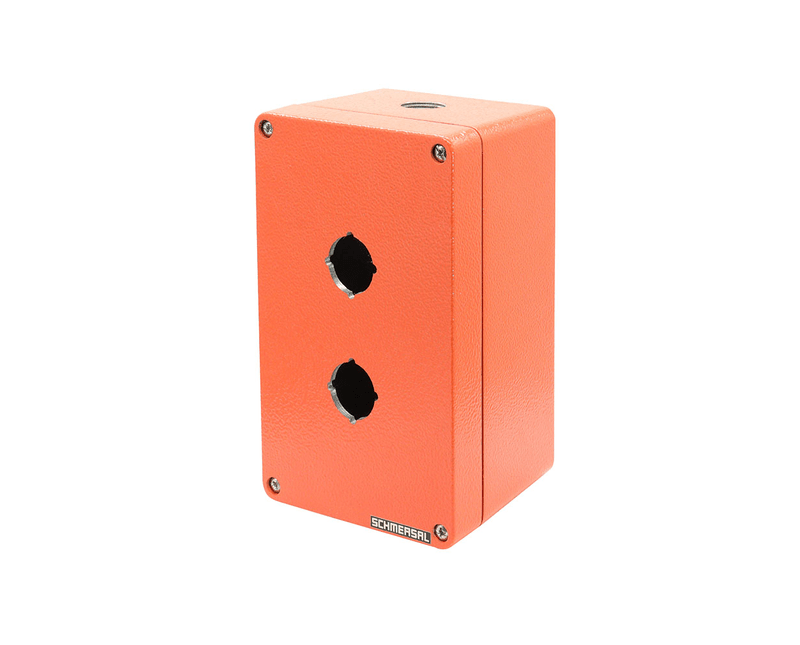 Caixa-Aluminio-P2-0222-C-Laranja-100x160x80-Ace-Schmersal
