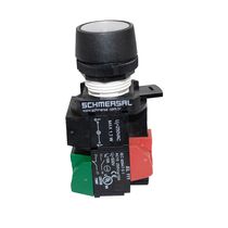 Botão De Comando 022 Faceado 1NA/1NF Com Soquete BA9S + Led BP2/12 + EL111 + S1LS/10 125Vca/cc BA9S Ace Schmersal