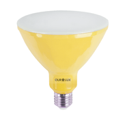 Lâmpada LED PAR38 E27 Amarelo Bivolt 16W Super LED Colors Ourolux