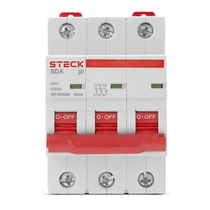 Disjuntor Mini Tripolar 63A Curva C 10KA SDA63C63 Steck