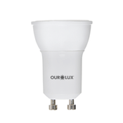 Lâmpada LED GU10 2700K Luz Amarela Bivolt 3,5W 36G 20065D Ourolux
