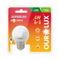 Lampada-LED-S30-E27-6500K-Luz-Branca-Fria-Bivolt-4W-SUPERLED-S30-20000-Ourolux | Dimensional - Embalagem do produto
