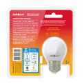 Lampada-LED-S30-E27-6500K-Luz-Branca-Fria-Bivolt-4W-SUPERLED-S30-20000-Ourolux | Dimensional - Embalagem do produto