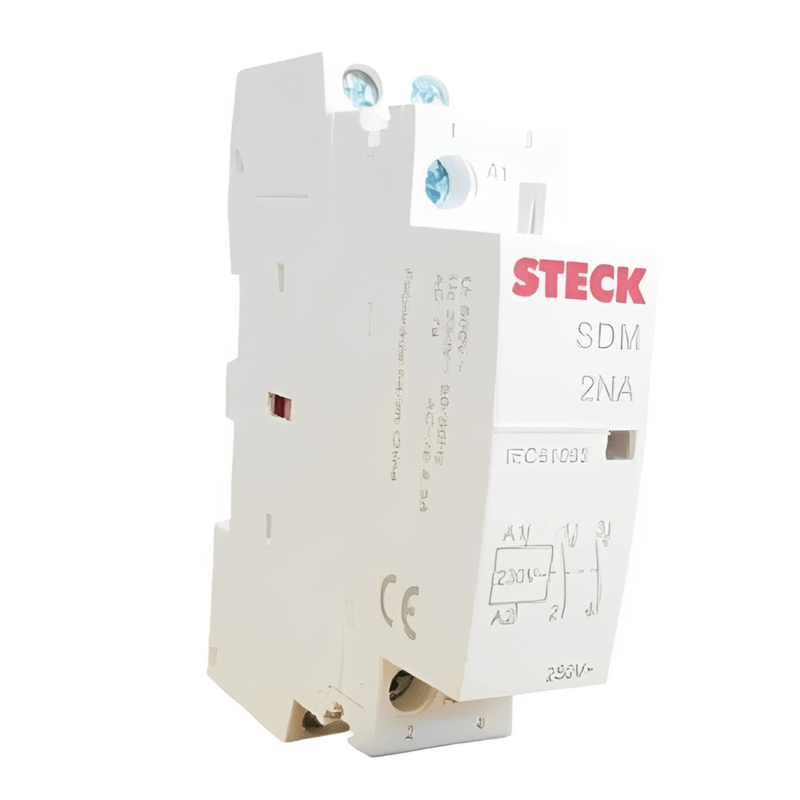 Contator Bipolar 25A 230V 50/60Hz 2Na SDM2520M | Dimensional - Dimensional