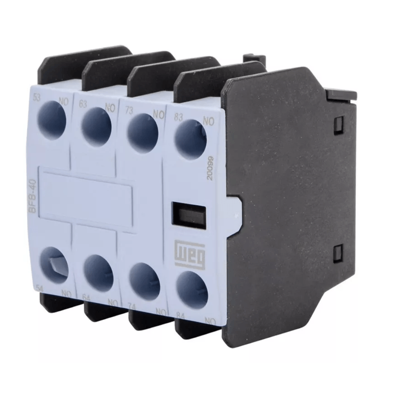 Bloco Contato Auxiliar Frontal 4Nf BFB04 WEG - Dimensional
