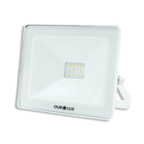 Projetor LED Alumínio Branco Ip65 30W 110/220V 6500K Superled 03262 Ourolux