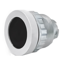 Frontal Botão Redondo Faceta Metalizado Preto F30Mm Pulso/Soco B301 Ace Schmersal