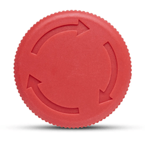 Botão Frontal Comando Cogumelo 40Mm Vermelho 22,5mm SLPFN1R4 Steck