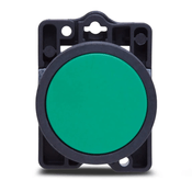 Botão Frontal Comando Redondo Verde 22,5mm SLPRN2 Steck