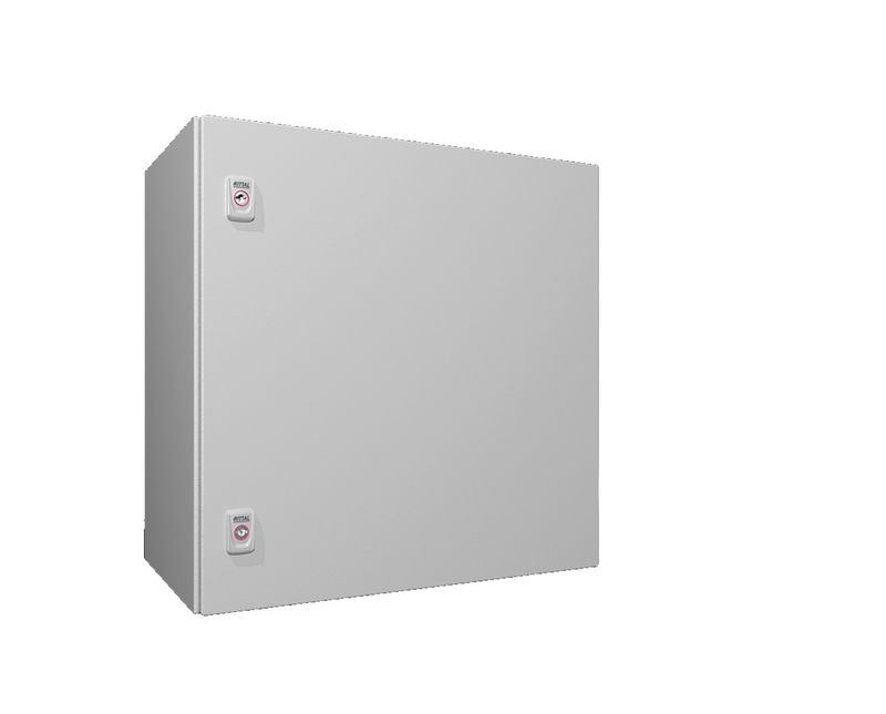 Quadro-Comando-Sobrepor-Aco-Carbono-Pintura-Cinza-7035-IP66-1-Porta-600X-600X-350MM-1360000-Rittal