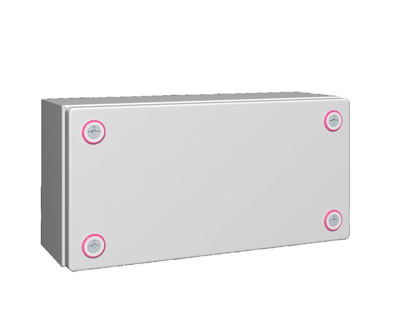 Caixa-Passagem-Industrial-Sobrepor-Aco-Carbono-Cinza-7035-IP66-150X-300X-120MM-Sem-Flange-1501000-Rittal