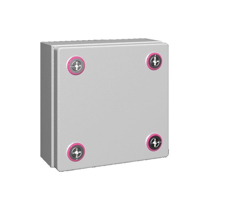 Caixa-Passagem-Industrial-Sobrepor-Aco-Carbono-Cinza-7035-IP66-150X-150X-80MM-Sem-Flange-1514000-Rittal