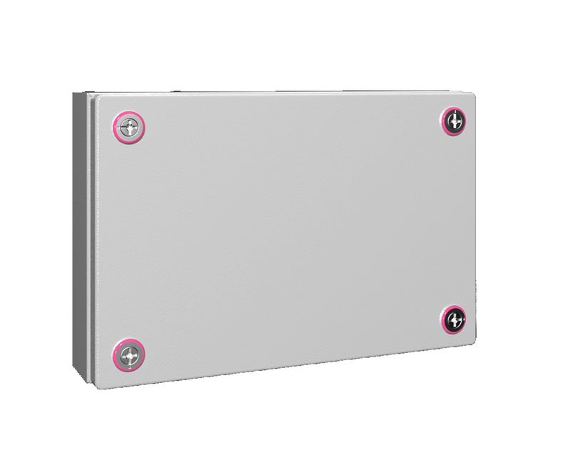 Caixa-Passagem-Industrial-Sobrepor-Aco-Carbono-Cinza-7035-IP66-200X-300X-80MM-Sem-Flange-1517000-Rittal