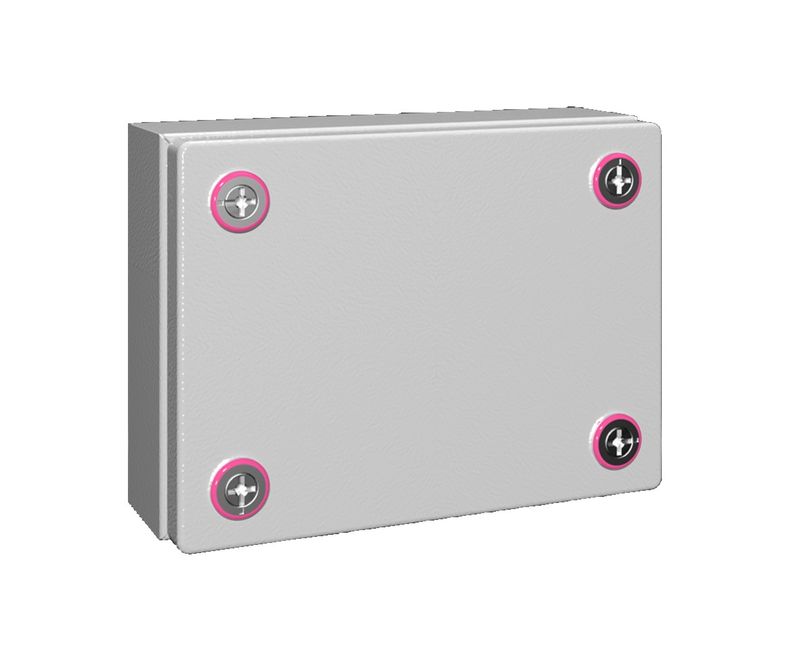 Caixa-Passagem-Industrial-Sobrepor-Aco-Carbono-Cinza-7035-IP66-150X-200X-80MM-Sem-Flange-1528000-Rittal
