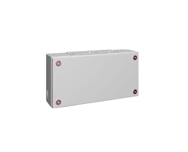 Caixa-Passagem-Industrial-Sobrepor-Aco-Carbono-Cinza-7035-IP55-200X-400X-120MM-Com-Flange-1532000-Rittal