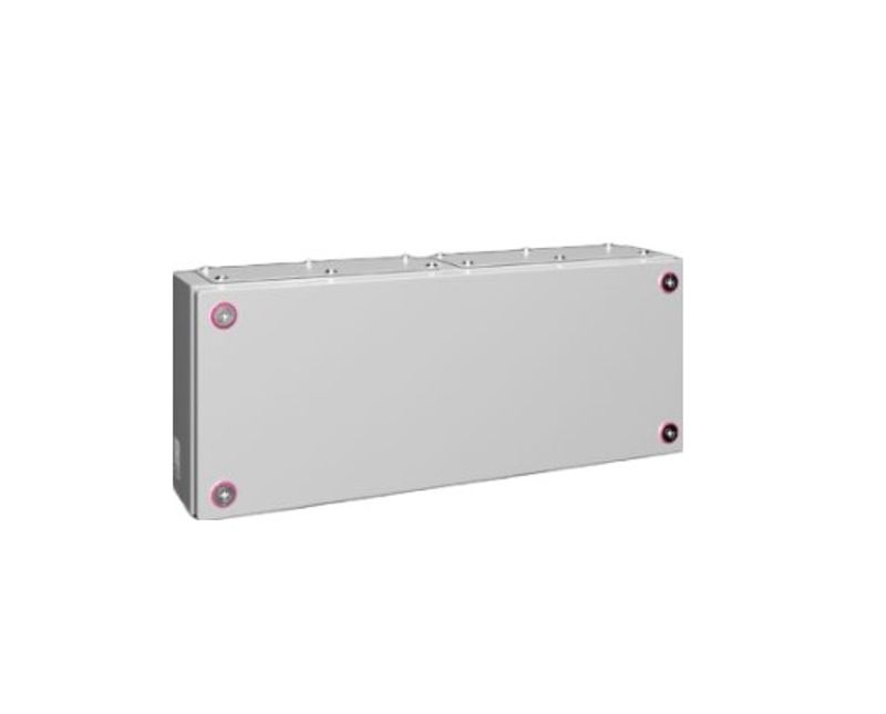 Caixa-Passagem-Industrial-Sobrepor-Aco-Carbono-Cinza-7035-IP55-200X-500X-130MM-Com-Flange-1533000-Rittal