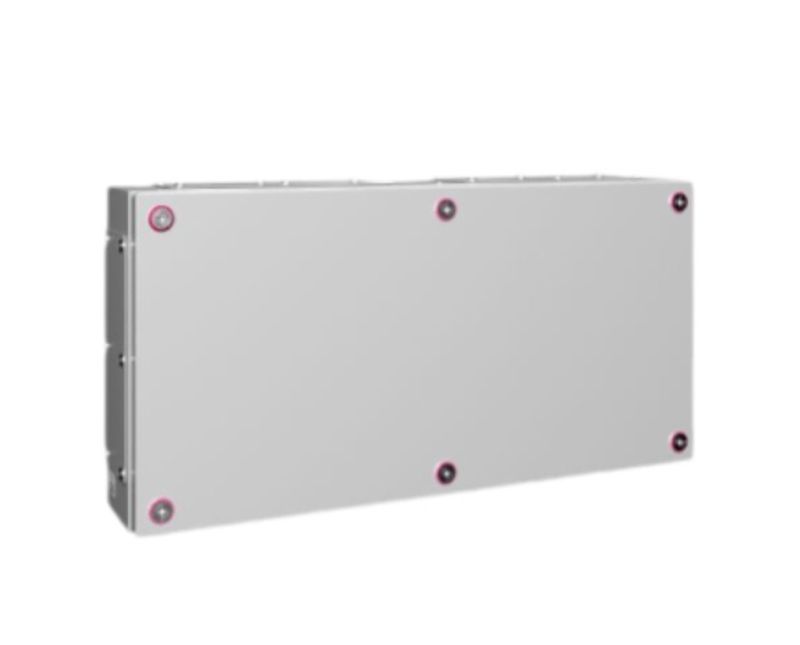 Caixa-Passagem-Industrial-Sobrepor-Aco-Carbono-Cinza-7035-IP55-300X-600X-120MM-Com-Flange-1538000-Rittal