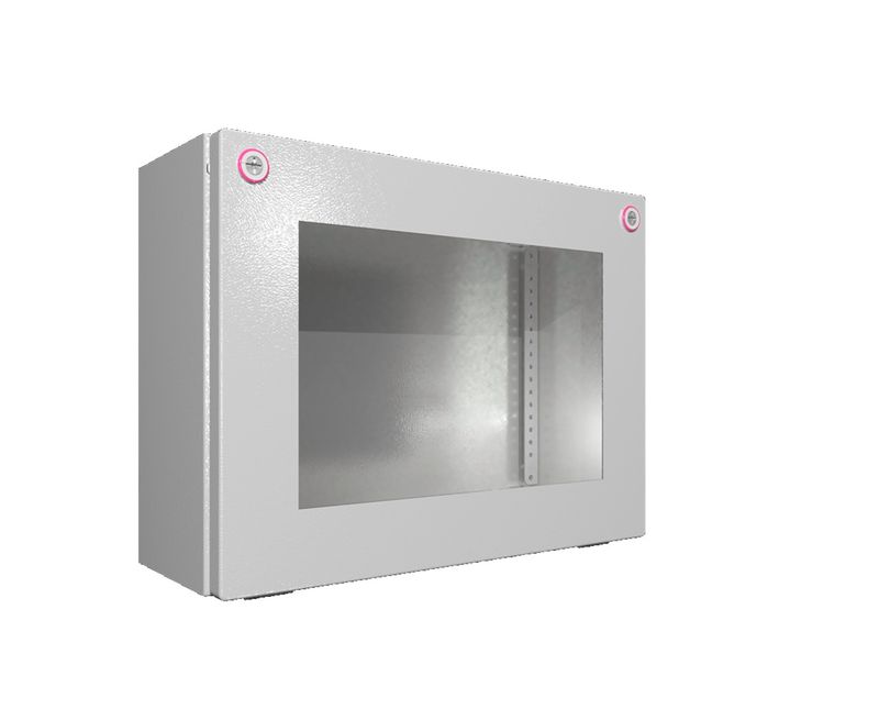 Quadro-Comando-Sobrepor-Aco-Carbono-Pintura-Cinza-7035-IP65-1-Porta-Jan-300X-400X-155MM-1611000-Rittal