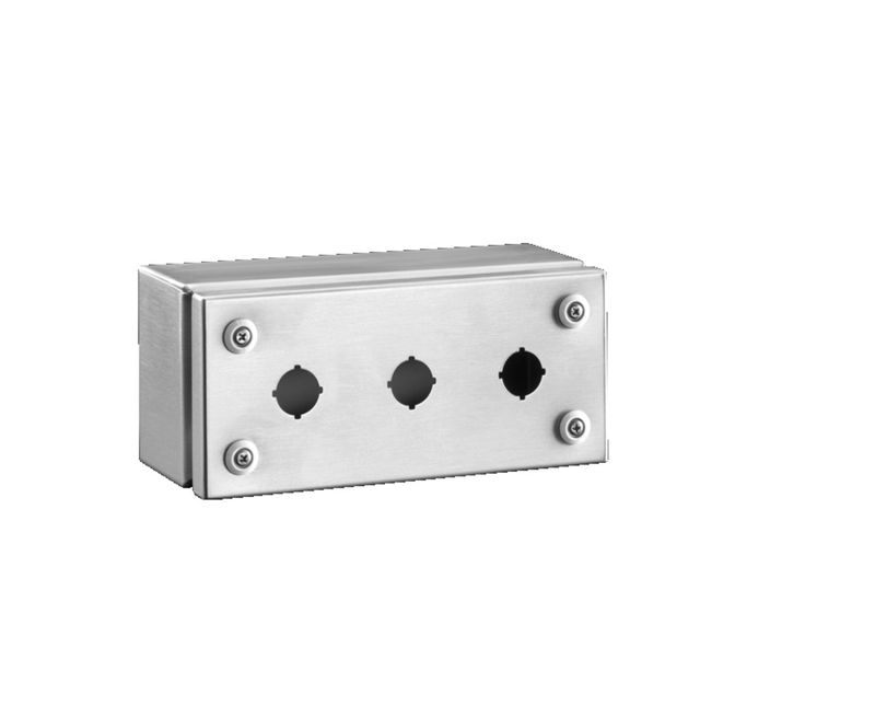 Botoeira-Comando-AI304-3-Furos-225MM-100X-220X-90MM-2384030-Rittal