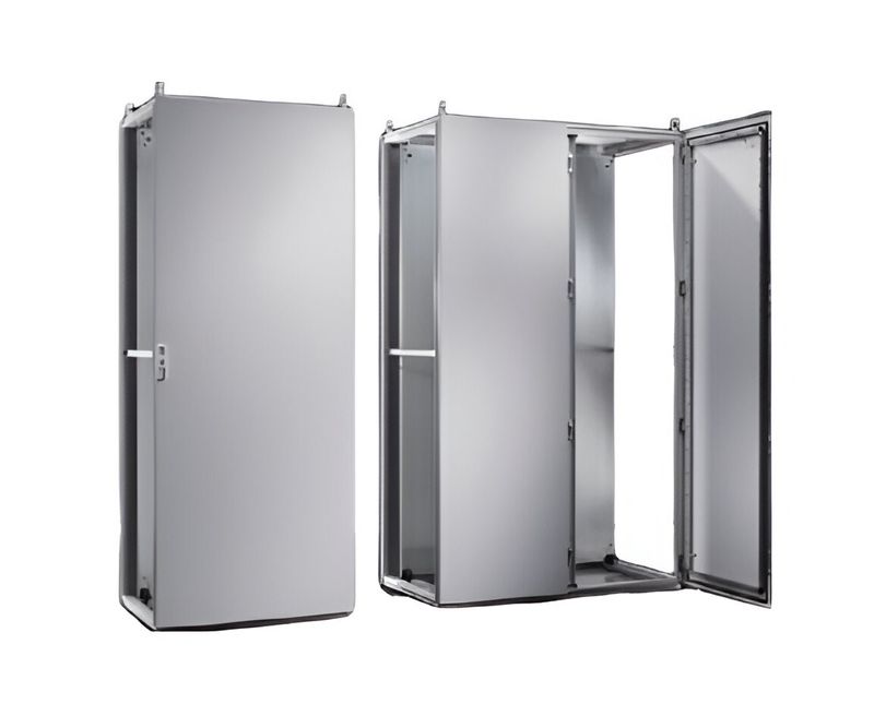 Painel-Modular-Aco-Carbono-Pintura-Cinza-7035-IP55-2-Porta-2200X-1200X-500MM-8225500-Rittal