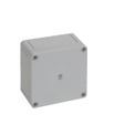 Caixa-Passagem-Industrial-Sobrepor-Policarbonato-Fibra-Vidro-Cinza-7035-IP66-110X-110X-66MM-Sem-Flange-9506000-Rittal