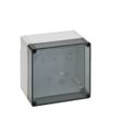 Caixa-Passagem-Industrial-Sobrepor-Policarbonato-Fibra-Vidro-Cinza-7035-IP66-Tampa-Transparente-180X-182X-111MM-Sem-Flange-9518100-Rittal
